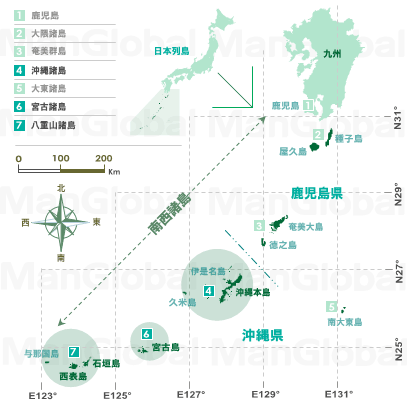日本のヒルギダマシ分布地図